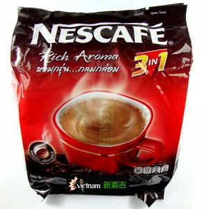 Растворимый кофе Нескафе 3 в 1 Красный