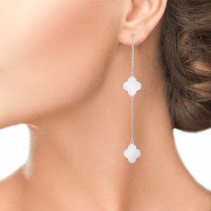 Серебряные серьги с эмалью