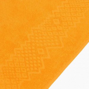 Полотенце махровое Flashlights, 70х130см, цвет оранжевый, 295г/м2, хлопок