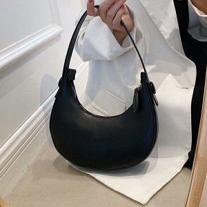 Женская сумка-хобо через плечо, стиль винтаж, форма полумесяц