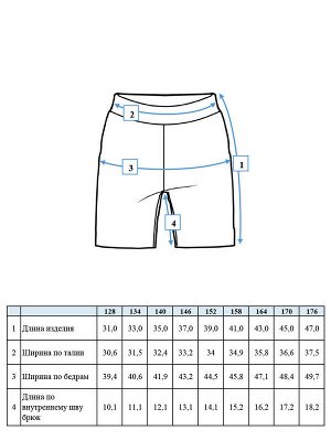 Шорты текстильные плавательные для мальчиков «12»