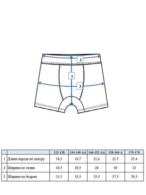 Трусы трикотажные для мальчиков - боксеры, 3 шт. в комплекте