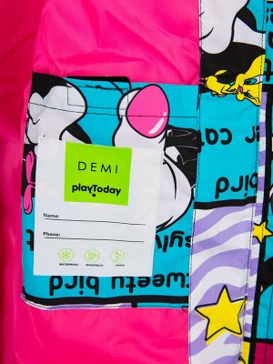 Куртка текстильная с полиуретановым покрытием для девочек