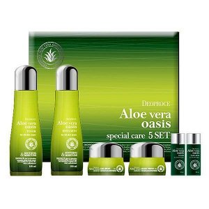 DEOPROCE ALOE VERA OASIS SKIN CARE 4SET Бьюти-набор Алое вера Оазис