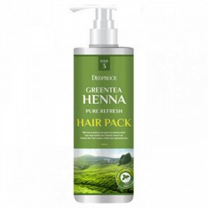 DEOPROCE GREENTEA HENNA PURE REFRESH RINSE 1000МЛ Маска с зеленым чаем и хной