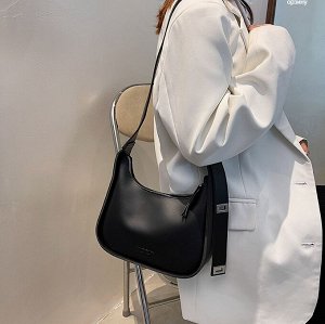 Женская сумка через плечо, экокожа, сумка-мессенджер, цвет черный
