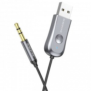 Адаптер Bluetooth to AUX 3.5 jack BOROFONE Audio Receiver BC44 BT 5.0 Переходник AUX Гарнитура