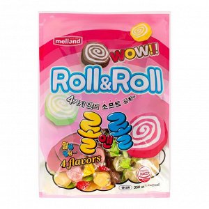 Melland "Roll&Roll Soft candy" Жевательные конфеты, фруктовые 350 гр.