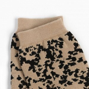 Носки женские MINAKU "Питон" цвет бежевый/черный, (25 см)
