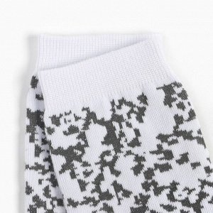 Носки женские MINAKU "Питон" цвет белый/серый, (25 см)