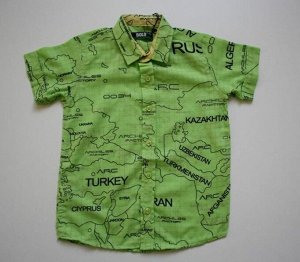 Рубашка 14529 зелёный BOLD