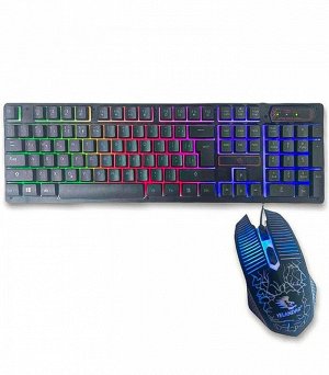 Игровая клавиатура с мышкой KT333 с RGB подсветкой, Gaming Keyboard, russian version (русская версия)