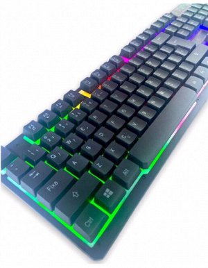 Игровая клавиатура с мышкой KT333 с RGB подсветкой, Gaming Keyboard, russian version (русская версия)
