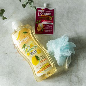 Гель для душа с мочалкой «Бодрящий Лимон» Deya / Deya Shower Serum Candy Lemon