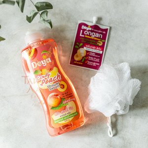 Гель для душа с мочалкой «Сочный Персик» Deya / Deya Shower Serum Candy Peach