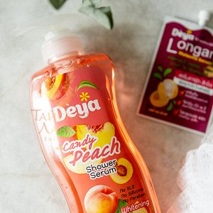 Гель для душа с мочалкой «Сочный Персик» Deya / Deya Shower Serum Candy Peach