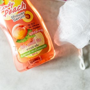 Гель для душа с мочалкой «Сочный Персик» Deya / Deya Shower Serum Candy Peach
