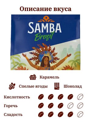 Кофе в зернах Samba Rico (Самба Рико) 500 гр