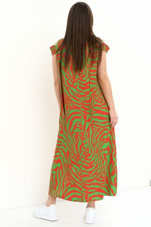 Платье Magia mody 2254 красный+ зеленый