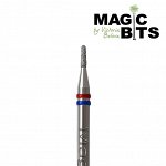 Фреза алмазная MAGIC BITS фисурная красная-синяя 12  Арт. НАФ СМ12