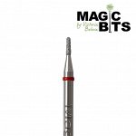 Фреза алмазная MAGIC BITS фисурная красная 12 (толше) Арт. НАФК12