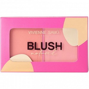 VIVIENNE SABO Палетка Румян Naturel, тон 02 пыльно-розовый+розовый