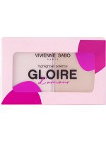 VIVIENNE SABO Палетка хайлайтеров Gloire D&#039;Amour, тон 01 жемчужно-розовый