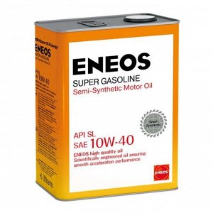Масло моторное ENEOS Super Gasoline SL полусинтетическое 10W-40, 4литра