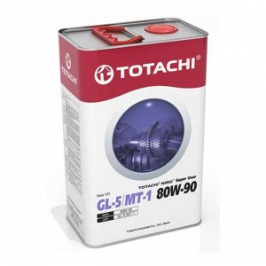 Масло трансмиссионное TOTACHI NIRO минеральное Super Gear GL-5/MT-1, 80W-90, 4литра