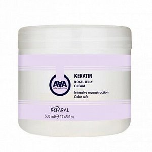 AAA Keratin Royal Jelly Cream. Питательная крем-маска для восстановления окрашенных и химически обработанных волос