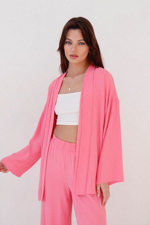 Костюм из кимоно и брюк-палаццо "pink"