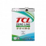 Масло моторное TCL Zero Line Fully Synth, Fuel Economy, SP, GF-6, 5W20, 4литра