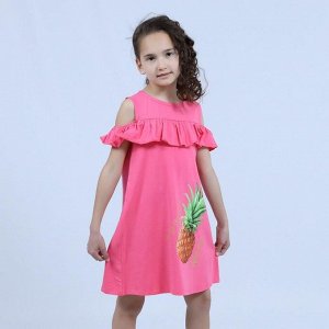 Платье для девочек темно-розовый