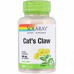 Solaray Cat`s Claw Bark 500mg, 100капс. Кошачий коготь