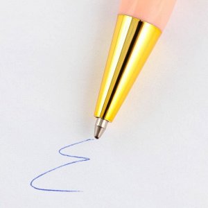 Ручка шариковая пластик «Дорогому учителю !», с тиснением на корпусе, синяя паста, 0,7 мм.