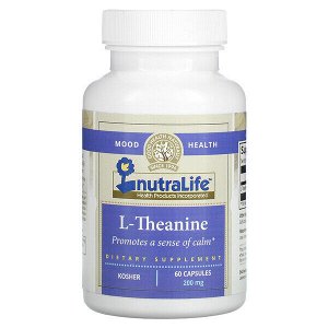 NutraLife, L-теанин, 200 мг, 60 кап