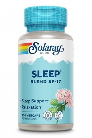 Solaray, Снотворная смесь SP-17, 100 растительных кап.
