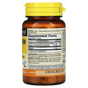 Mason Natural, Melatonin with Vitamin B6, 3 mg, 60 Tab