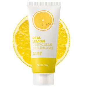 Пилинг-гель с лимоном FarmStay Real Lemon Deep Clear Peeling Gel, 100мл
