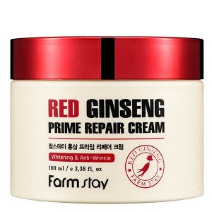 Крем для лица с экстрактом красного женьшеня FarmStay Red Ginseng Prime Repair Cream, 100мл