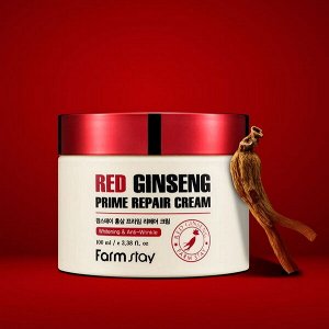 Крем для лица с экстрактом красного женьшеня FarmStay Red Ginseng Prime Repair Cream, 100мл