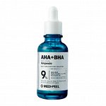 Medi-peel Осветляющая пилинг-ампула с альфа-арбутином AHA BHA Alpha Arbutin Ampoule