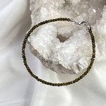 Браслет из золотистого Обсидиана огранка