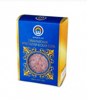 Пищевая розовая Гималайская соль Пакистан (мелкий помол 2-5мм) в цвет.коробке, 500г