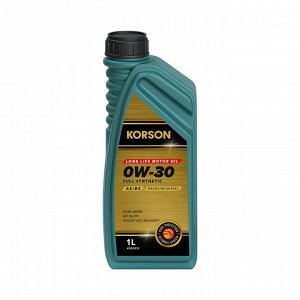 Масло моторное KORSON 0W-30 FULL SYNTHETIC A5/B5 1л, синтетическое