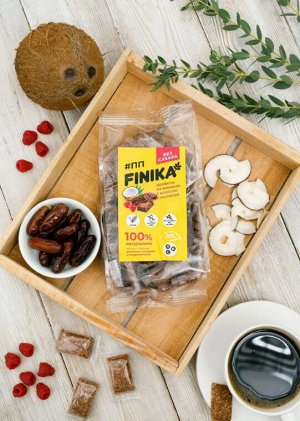 Финиковые конфеты / Кокос-малина / Finika / 450 г / Сибирский кедр