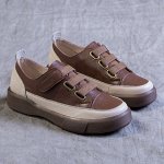 Кеды из натуральной кожи коричневые