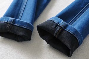 Обтягивающие джинсы стрейч, женские, голубой цвет