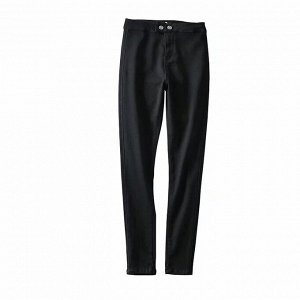Обтягивающие джинсы стрейч, женские, черный цвет