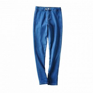 Обтягивающие джинсы стрейч, женские, синий цвет